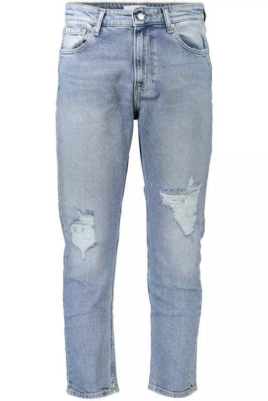 Light Blue Faded Dad Jeans