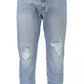 Light Blue Faded Dad Jeans