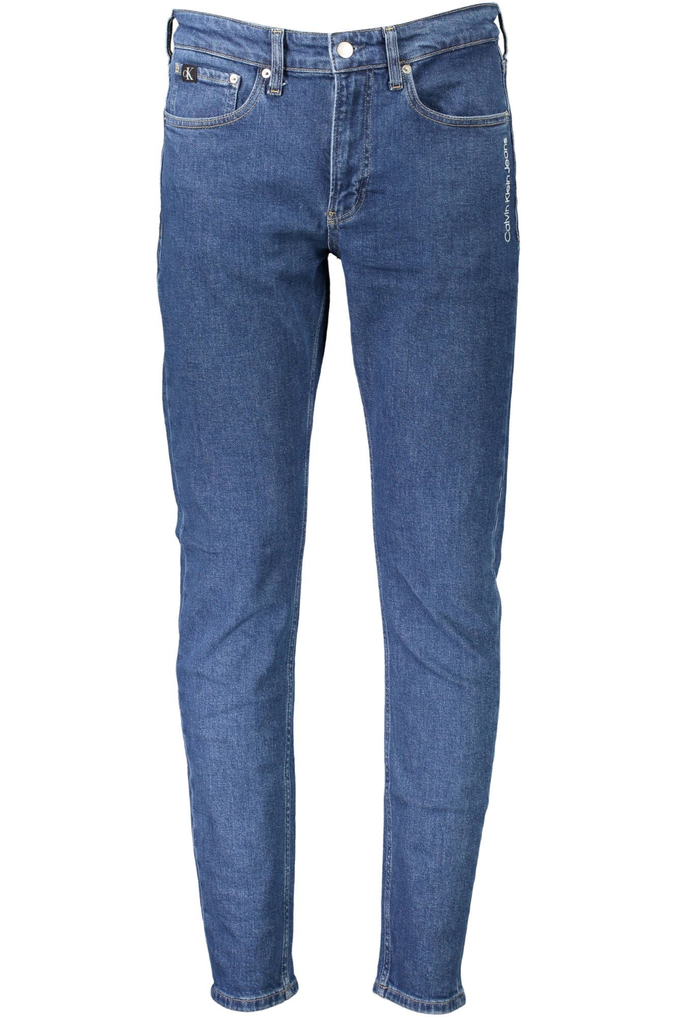 Sleek Slim Tapered Blue Jeans