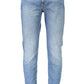 Sleek Slim Taper Denim Jeans in Blue