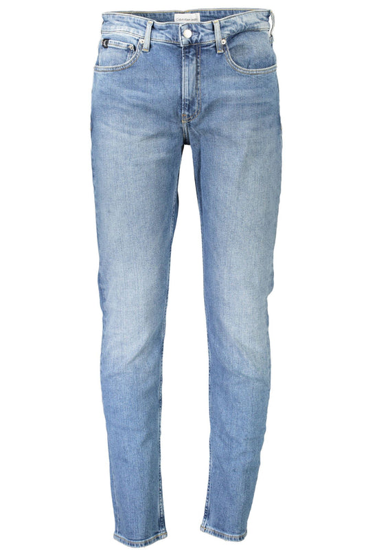 Sleek Slim Taper Denim Jeans in Blue