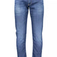 Sleek Slim Fit Blue Jeans with Recycled Cotton