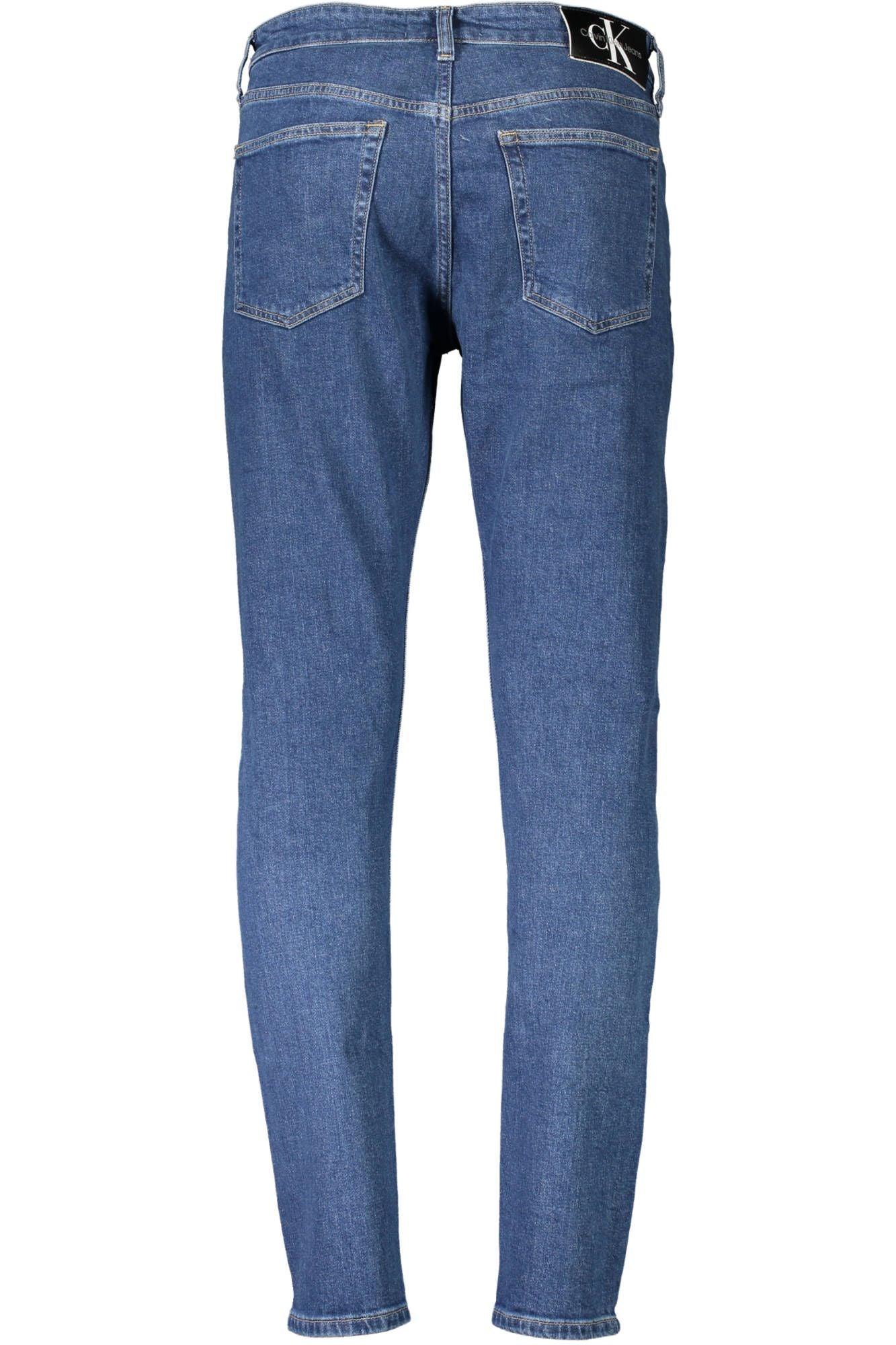 Sleek Slim Tapered Blue Jeans