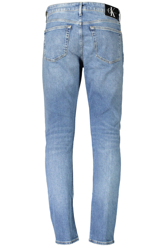 Sleek Slim Taper Denim Jeans in Blue