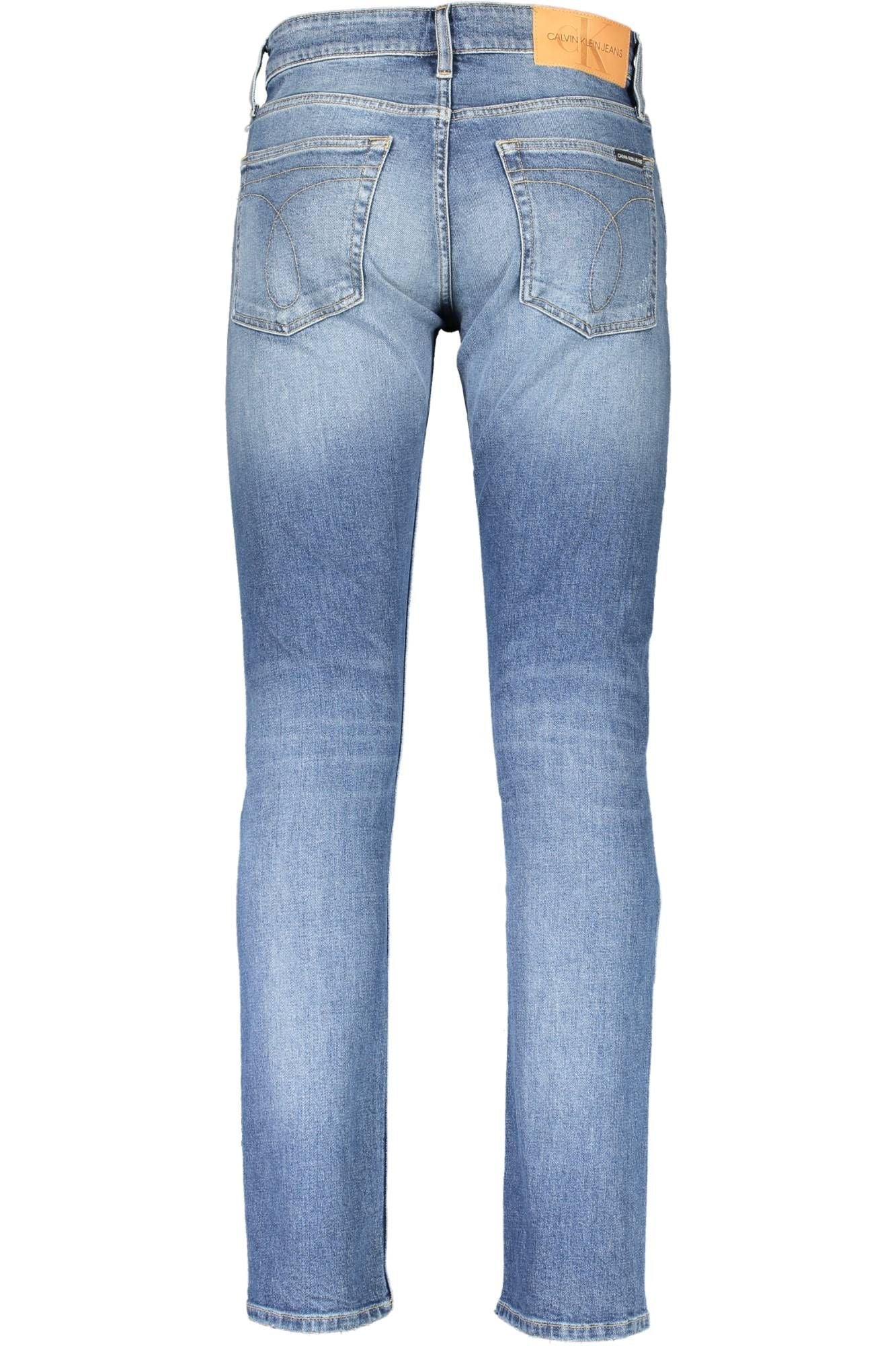 Sleek Slim-Fit Faded Jeans