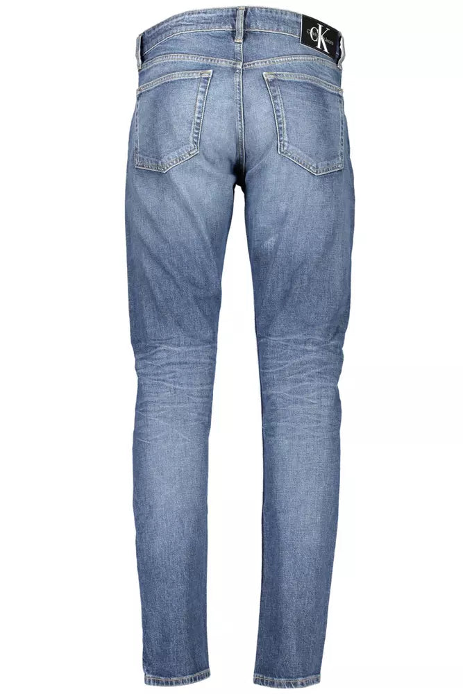 Sleek Blue Slim Taper Jeans