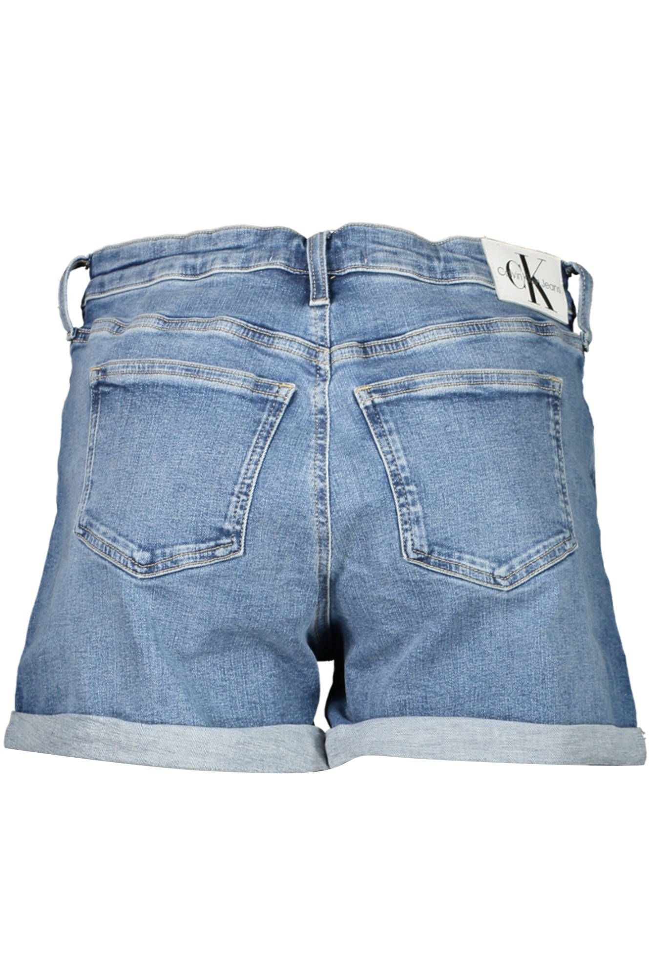 Chic Washed Blue Denim Shorts