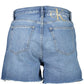 Chic Embroidered Denim Shorts with Logo Detail