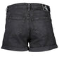 Chic Mid-Rise Black Denim Shorts