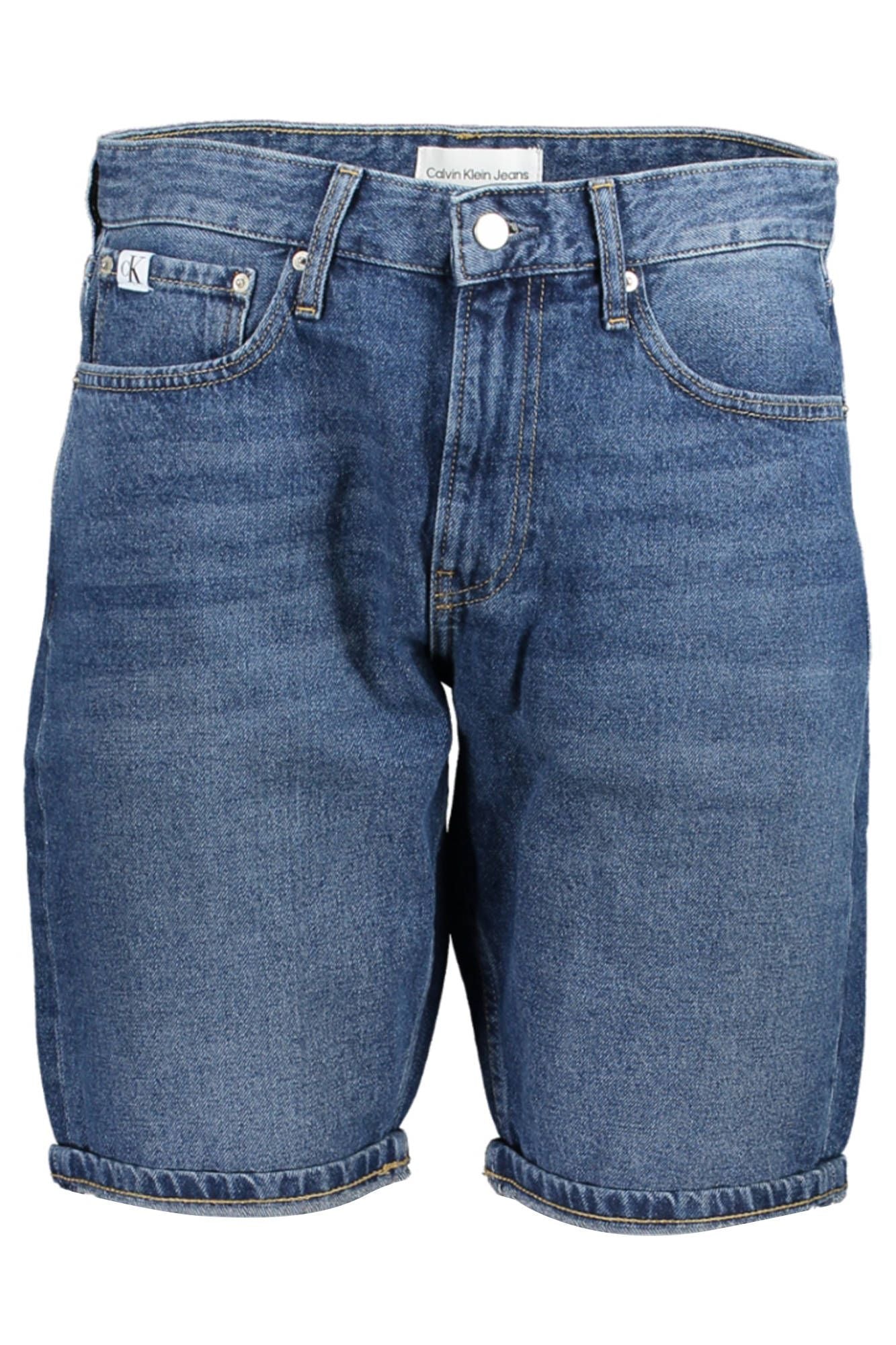 Elegant Blue Cotton Shorts for Men