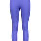Sleek Blue Reflective Logo Leggings