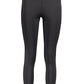 Chic Elastic Waistband Black Leggings