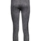 Sleek Black Elasticated Leggings with Logo Detail