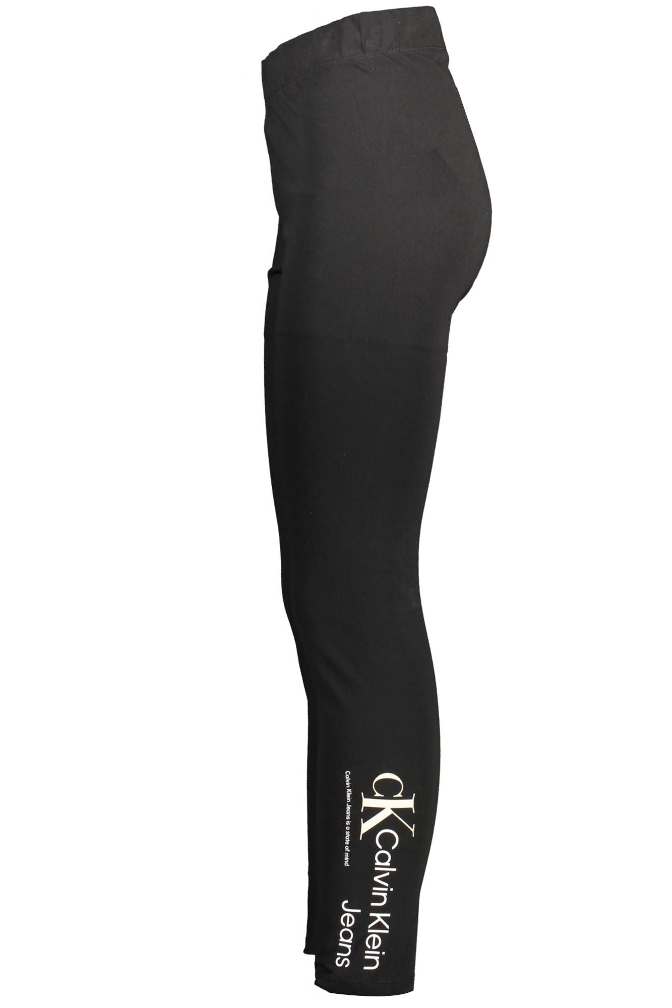 Chic Black Logo Print Leggings