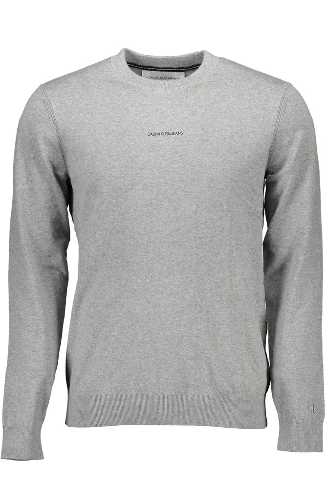 Elegant Gray Long-Sleeved Designer Shirt