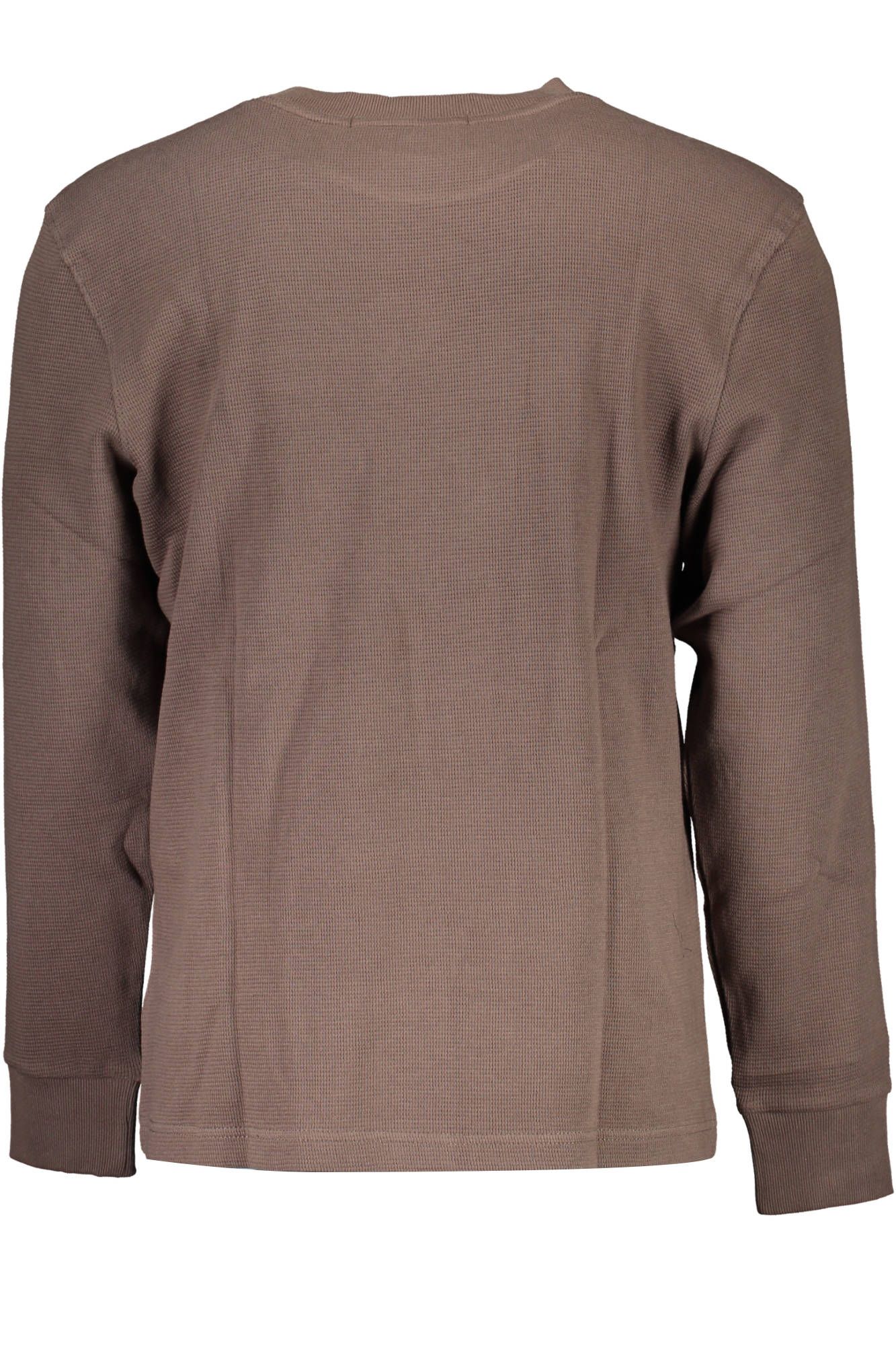 Eco-Conscious Crew-Neck Sweater in Brown