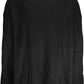 Elegant Black Turtleneck with Embroidered Logo