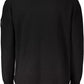 Elevated Black Cotton Sweater with Logo Detail
