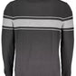 Sleek Contrast Crew-Neck Cotton Shirt