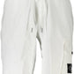 Elegant White Bermuda Shorts with Logo Detail