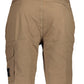Classic Brown Bermuda Shorts with Logo Detail