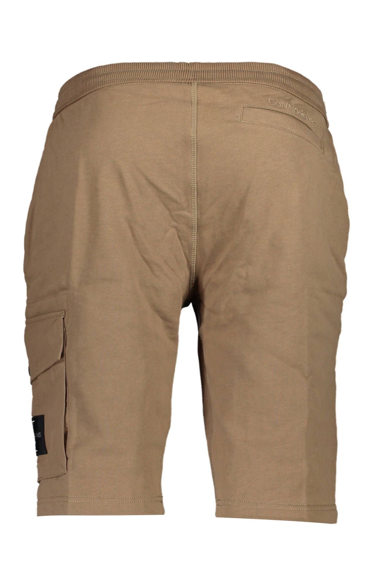 Classic Brown Bermuda Shorts with Logo Detail