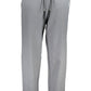 Chic Gray Cotton Sports Trousers
