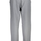 Chic Gray Cotton Sports Trousers