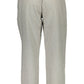 Chic Gray Sports Trousers with Logo Detail