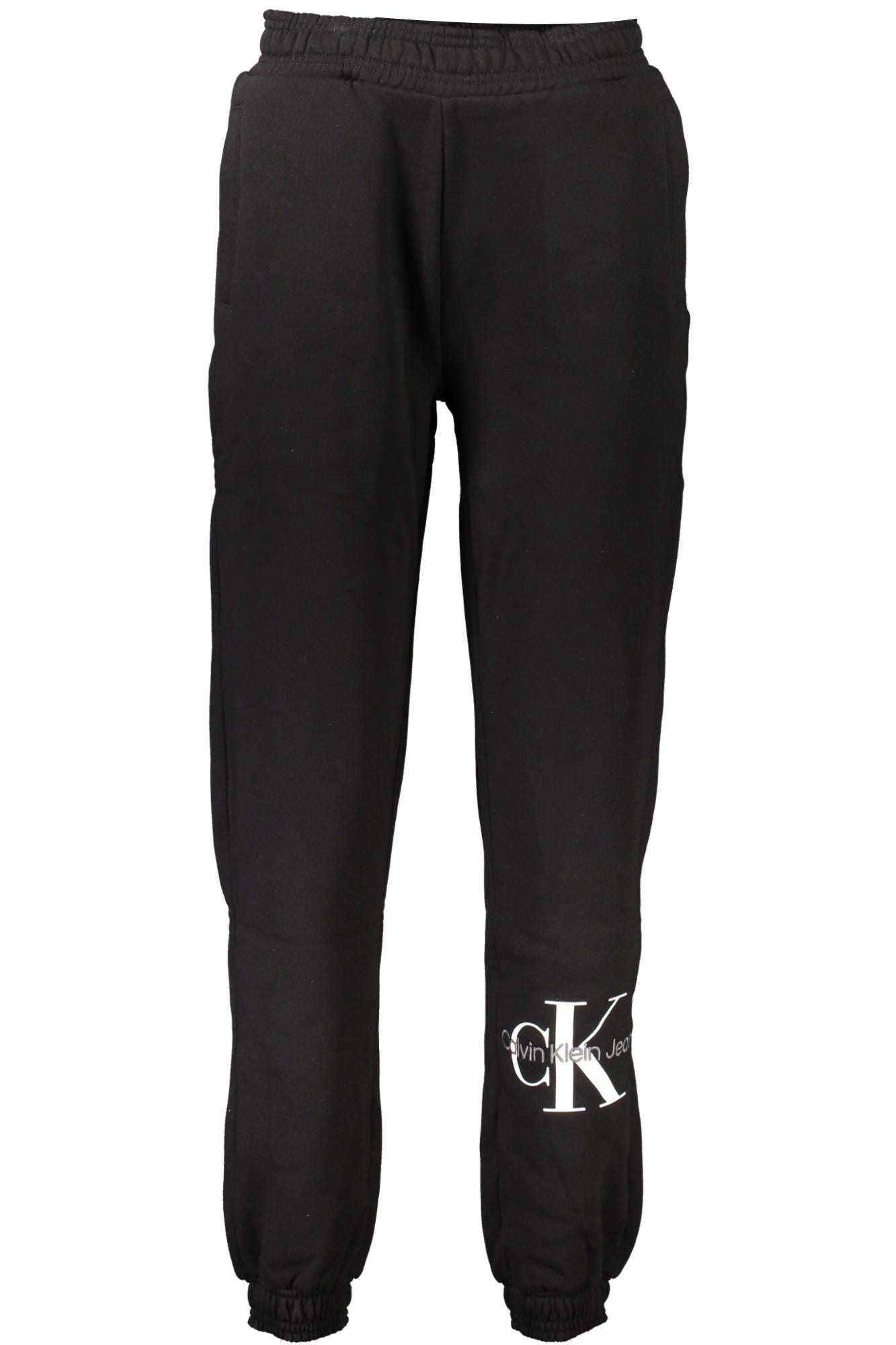 Chic Sporty Fleece Trousers with Embroidery Detail