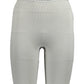 Elegant Gray Gym Shorts with Contrast Details