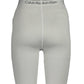 Elegant Gray Gym Shorts with Contrast Details