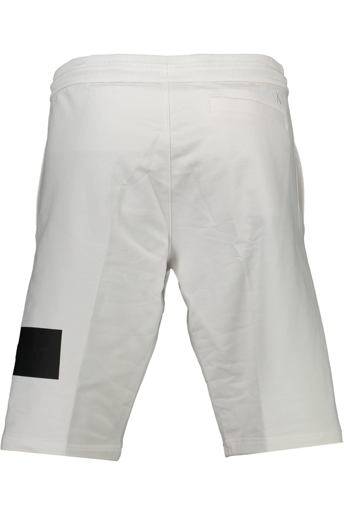 Elegant White Cotton Shorts with Logo Detail