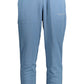 Chic Blue Sports Trousers with Print Logo