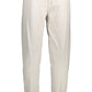 Chic Gray Cotton Sports Trousers