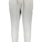Elegant Gray Tailored Trousers with Contrast Details