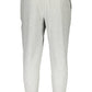 Elegant Gray Tailored Trousers with Contrast Details