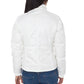 Elegant White Down Jacket with Removable Hood