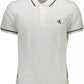 Elegant White Polo with Contrasting Accents