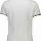 Elegant White Polo with Contrasting Accents
