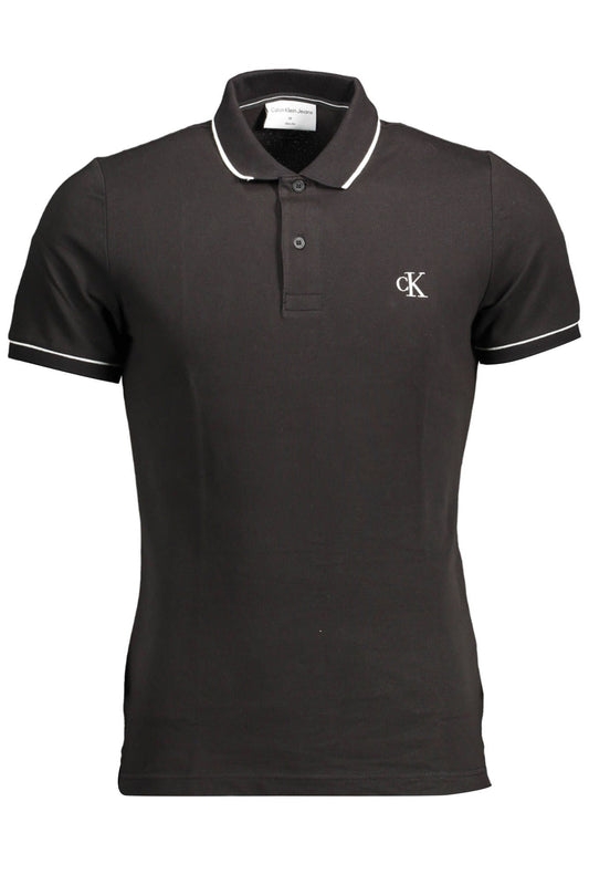 Chic Contrasting Detail Polo Shirt