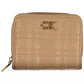 Elegant Beige Zip Wallet with RFID Lock