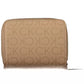 Beige RFID Secure Wallet with Coin Purse