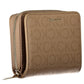 Beige Polyester Wallet with RFID Blocking