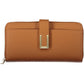 Chic Brown Polyester Wallet with Multiple Compartments