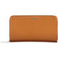 Elegant Brown Polyurethane Wallet with RFID Lock