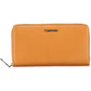 Chic Brown Polyurethane Wallet with RFID Lock