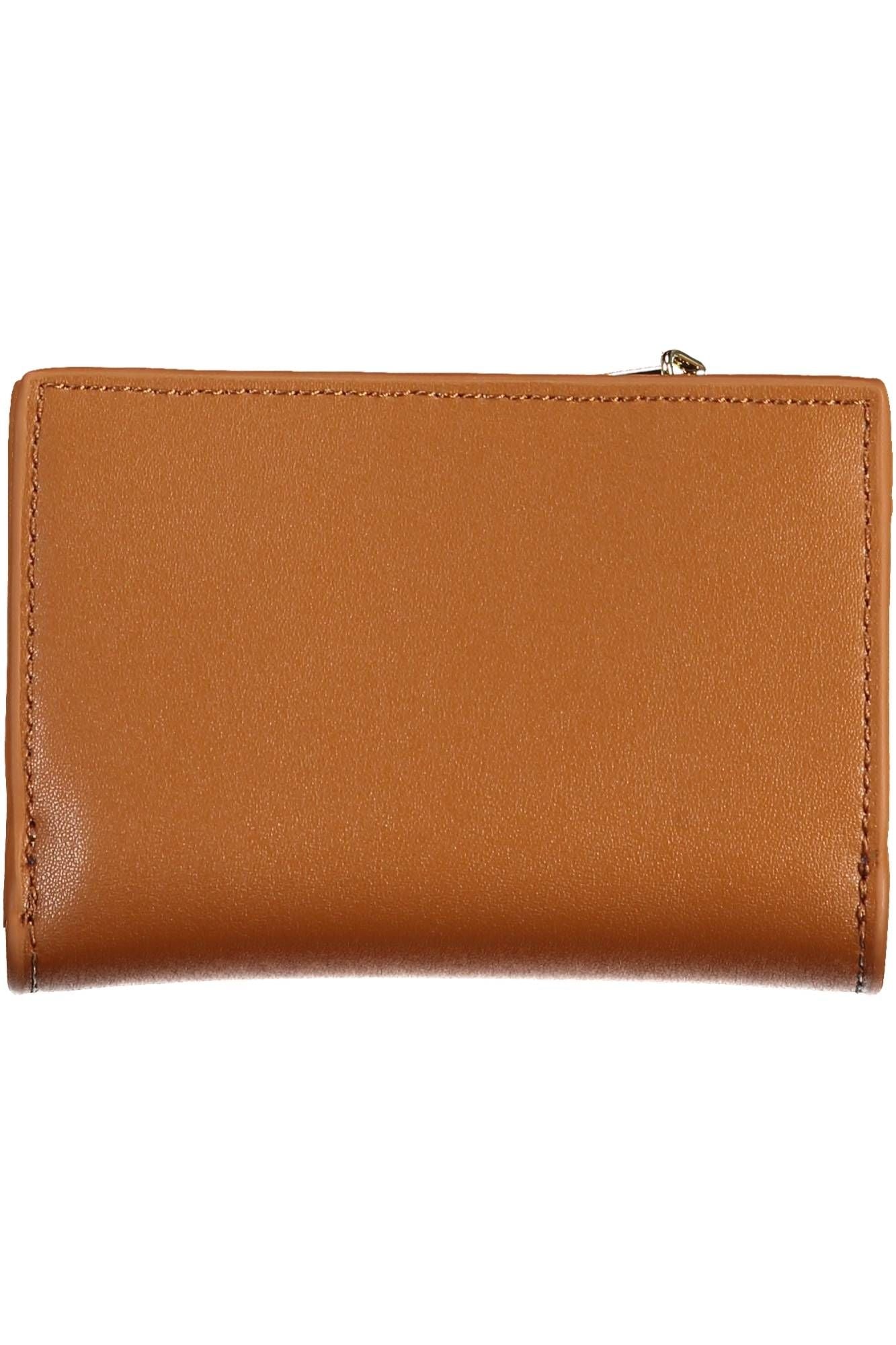 Elegant Brown Wallet with RFID Lock and Coin Pocket