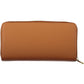 Chic Brown Polyester Wallet with Multiple Compartments