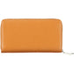 Chic Brown Polyurethane Wallet with RFID Lock